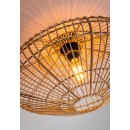 Lucide 03135/56/72 přisazené stropní svítidlo Magali 1x40W | E27 - světlé dřevo, ratan, stmívatelné