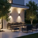 Ideal Lux 033013 venkovní nástěnné svítidlo Gun 2x35W|GU10|IP54 - hliník