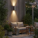 Ideal Lux 033020 venkovní nástěnné svítidlo Gun 2x60W|E27|IP54 - hliník