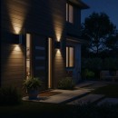 Ideal Lux 033020 venkovní nástěnné svítidlo Gun 2x60W|E27|IP54 - hliník