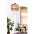 Lucide 03437/60/44 zavěsné stropní svítidlo Moloko 1x40W | E27 - ratan, stmívatelné