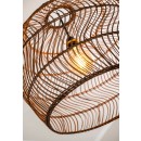 Lucide 03437/60/44 zavěsné stropní svítidlo Moloko 1x40W | E27 - ratan, stmívatelné