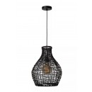 Lucide 03438/35/30 zavěsné stropní svítidlo Alban 1x40W | E27 - černá, ratan, stmívatelná