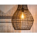 Lucide 03438/35/30 zavěsné stropní svítidlo Alban 1x40W | E27 - černá, ratan, stmívatelná