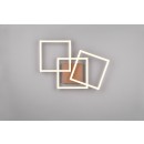 Trio R64493165 LED přisazené stropní svítidlo Trail 1x31W | 3550lm | 3000K | IP20 - otočné ramena, kávová