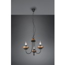 Trio 101700332 závěsné stropní svítidlo Livia 3x28W | E14 | IP20 - matná černá