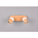 Trio 801100231 přisazené stropní bodové svítidlo Aruni 2x5W | GU10 | IP20 - bílá, dřevo