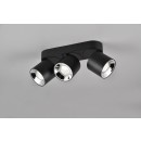Trio 651000332 přisazené stropní bodové svítidlo Guayana 3x10W | GU10 | IP20 - matná černá