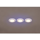 Trio 653610331 LED přisazené bodové svítidlo Argus 3x4W + 3x1W | 350lm | 3000K+RGBW | IP20 - integrovaný stmívač, funkce paměti, dálkové ovládání, oddělené stmívání, matná bílá