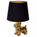 Lucide 13533/81/10 stolní lampička Extravaganza Sir Winston 1x25W | E14 - zlatá, vypínač na kabelu