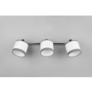 Trio R81553006 stropní bodové svítidlo Davos 3x10W | E14 | IP20 - látkové stínidlo, chrom/bílá