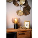 Lucide 05540/01/30 FARRIS dekorativní stolní svítidlo V280mm | 1xE27 - černá, kouřové sklo