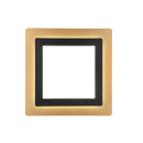 Trio 641510280 LED přisazené stropní svítidlo Morgan 1x46W | 6000lm | 2700-6000K | IP20 - nastavitelná barva světla ve stupních + plynulé nastavení barvy světla, integrovaný stmívač, funkce pamětí, noční režim, dálkové ovládání, časový spínač, čená/zlatá