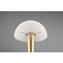 Trio R59561108 LED stolní lampa Canaria 1x4,9W | E14 | IP20 | 470lm | 3000K - dotyková funkce rozsvěcení/zhasínání, matná mosaz, bílá