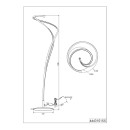 Trio SELECT  T444310179 LED stojací lampa NALA   | 46W integrovaný LED zdroj | 5500lm | 2300+3000+4000K
