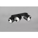 Trio 651000332 přisazené stropní bodové svítidlo Guayana 3x10W | GU10 | IP20 - matná černá