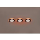 Trio 653610332 LED přisazené bodové svítidlo Argus 3x4W + 3x1W | 350lm | 3000K+RGBW | IP20 - integrovaný stmívač, funkce paměti, dálkové ovládání, oddělené stmívání, matná černá