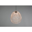 Trio R31131036 závěsný lustr Rike 1x40W | E27 | IP20 - výškově nastavitelný, ratan