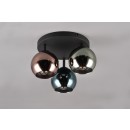 Trio R61303017 stropnice Sheldon 3x28W | E14 | IP20 - vícebarevná, černá