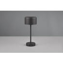 Trio R59151132 LED stolní lampa Jeff 1x1,5W | 150lm | 3000K | IP20 - dotyková funkce o 4 stupních, provoz na akumulátor, provoz přes USB-C, matná černá
