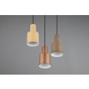 Trio 319430317 závěsné svítidlo Agudo 3x40W | E27 | IP20 - výškově nastavitelné, vícebarevné - kávová, béžová, hnědá