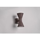 Trio 212560224 venkovní nástěnná lampa Ardas 2x10W | GU10 | IP44 - horní/spodní směr osvětlení, rezavá