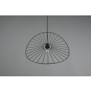 Trio R31451032 závěsné svítidlo Chapeau 1x40W | E27 | IP20 - výškově nastavitelné, matná černá