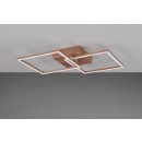 Trio R64492165 LED přisazené stropní svítidlo Trail 1x20W | 2250lm | 3000K | IP20 - otočné ramena, kávová