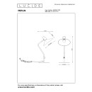 Lucide 05528/01/30 stolní lampička Pepijn 1x40W | E14