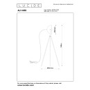 Lucide 05730/01/30 stojací lampa Alvaro 1x40W | E27