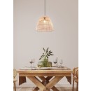 Trio R31131036 závěsný lustr Rike 1x40W | E27 | IP20 - výškově nastavitelný, ratan