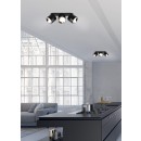 Trio 651000332 přisazené stropní bodové svítidlo Guayana 3x10W | GU10 | IP20 - matná černá