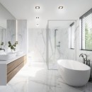 Trio 653410132 LED přisazené stropní bodové svítidlo Nimbus 1x5W | 450lm | 3000K | IP44 - oddělené spínání, matná černá