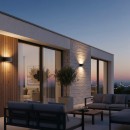 Ideal Lux 061597 venkovní nástěnné svítidlo Andromeda 1x60W|E27|IP55 - černé