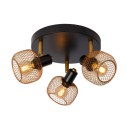 Lucide 77978/13/02 stropní bodové svítidlo Maren 3x40W | E14 - mosazná, nastavitelné, stmívatelné