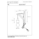 Lucide 08208/01/30 nástěnné svítidlo Fix 1x60|E27