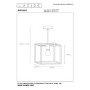 Lucide 08424/01/30 závěsné stropní svítidlo Arthur 1x60W|E27