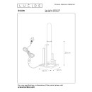 Lucide 08526/01/30 stolní lampička Zilda 1x40W|E27