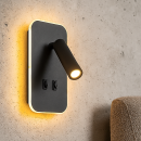 Italux WL-83957-1-BK LED bodové nástěnné svítidlo Doria | 8W LED | 559lm | 3000K