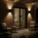 Ideal Lux 092317 venkovní nástěnné svítidlo Gun 2x60W|E27|IP54 - černé