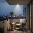 Ideal Lux 092324 venkovní stropní svítidlo Gun Alluminio 1x28W|GU10|IP44 - stříbrné