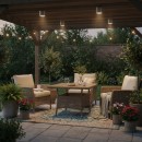 Ideal Lux 092324 venkovní stropní svítidlo Gun Alluminio 1x28W|GU10|IP44 - stříbrné