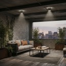 Ideal Lux 092324 venkovní stropní svítidlo Gun Alluminio 1x28W|GU10|IP44 - stříbrné