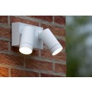 Lucide 09831/02/31 venkovní nástěnná lampa Taylor 2x50W | GU10 | IP54 - bílá, bodová, nastavitelná, pohybový senzor