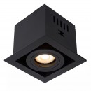 Lucide 09926/01/30 zápustné bodové svítidlo Chimney 1x50W | GU10 - černá, nastavitelné, stmívatelné