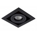 Lucide 09926/01/30 zápustné bodové svítidlo Chimney 1x50W | GU10 - černá, nastavitelné, stmívatelné