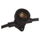 Emos DCPZ01 zahradní spojovací světelný řetěz + přívodní kabel Party 7,35m 10xE27 | IP44 - max. 750W, černá