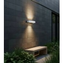 Ideal Lux 100364 venkovní nástěnné svítidlo Andromeda 2x60W|E27|IP54 - bílé