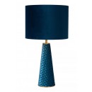 Lucide 10501/81/37 stolní lampička Extravaganza Velvet - 1x40W | E27 - tyrkysová, kov, vypínač na kabelu