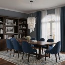 Ideal Lux 117737 závěsné stropní svítidlo Carlton 8x40W | E14 - chrom